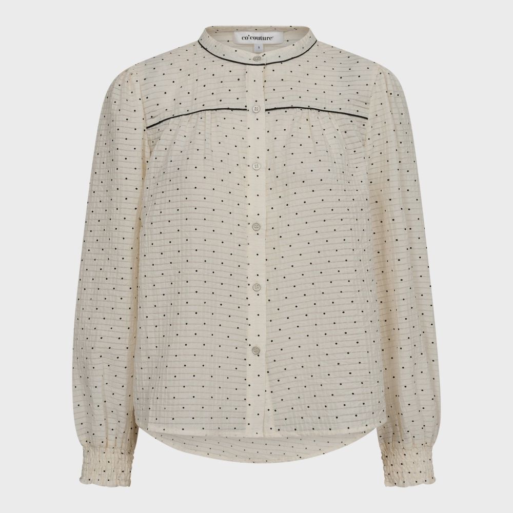 Co&#39;Couture - Francisca Dot Shirt Off white