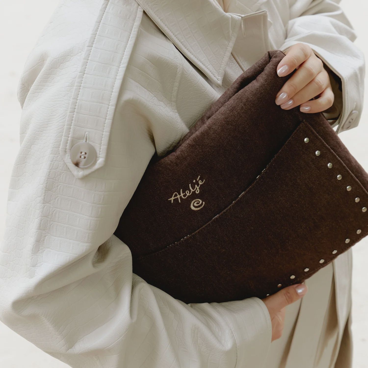 Ateljé - Brown Denim - laptop sleeve