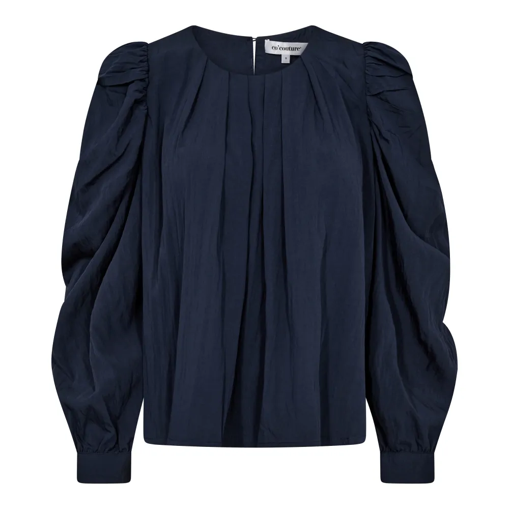 Co&#39;Couture - Viva pleat blouse navy
