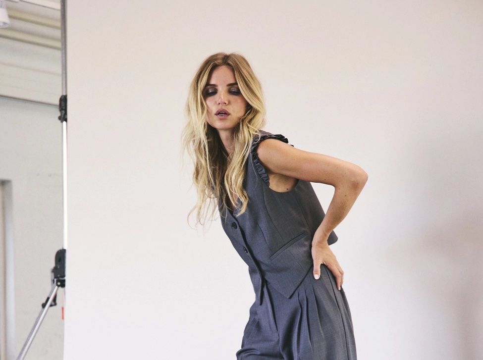 Co&#39;Couture - Liane frill tailor vest dark grey