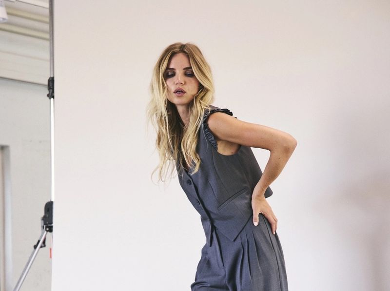 Co&#39;Couture - Liane frill tailor vest dark grey