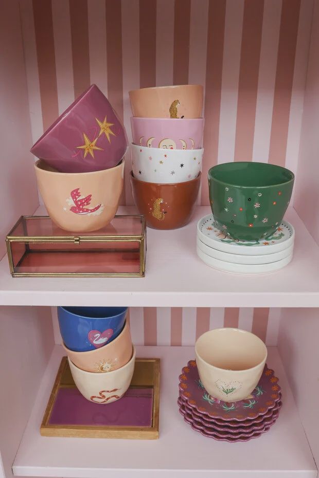 All the luck in the world - Large Off-white Cup Multi Stars