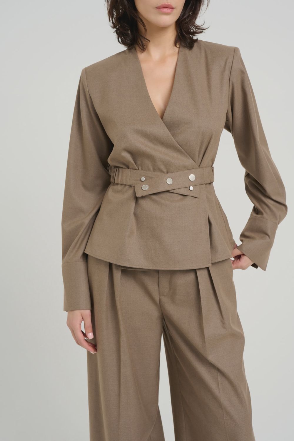Gestuz - Cacia blouse dark timberwolf