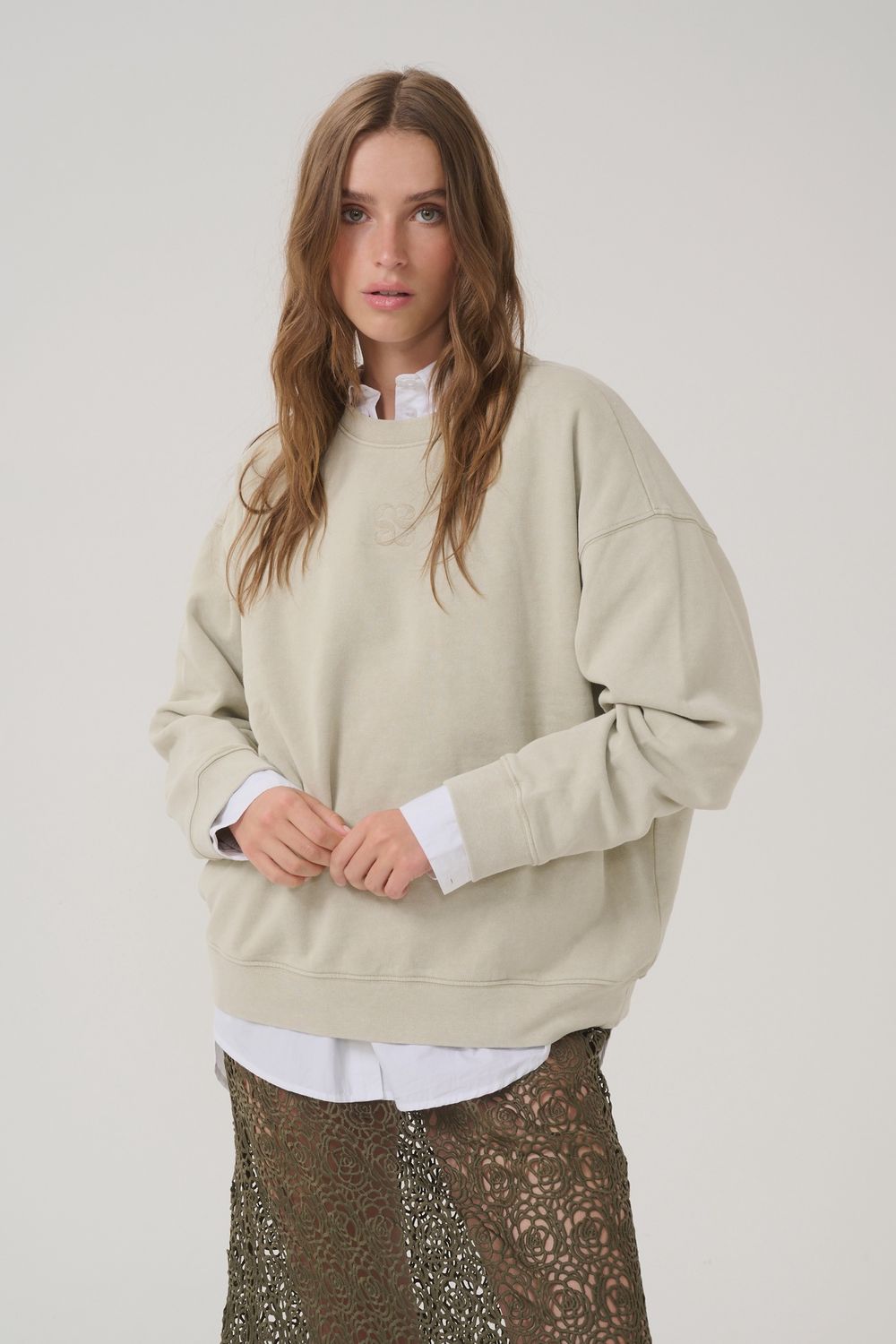 My Essential Wardrobe - Diego sweat Sandy green
