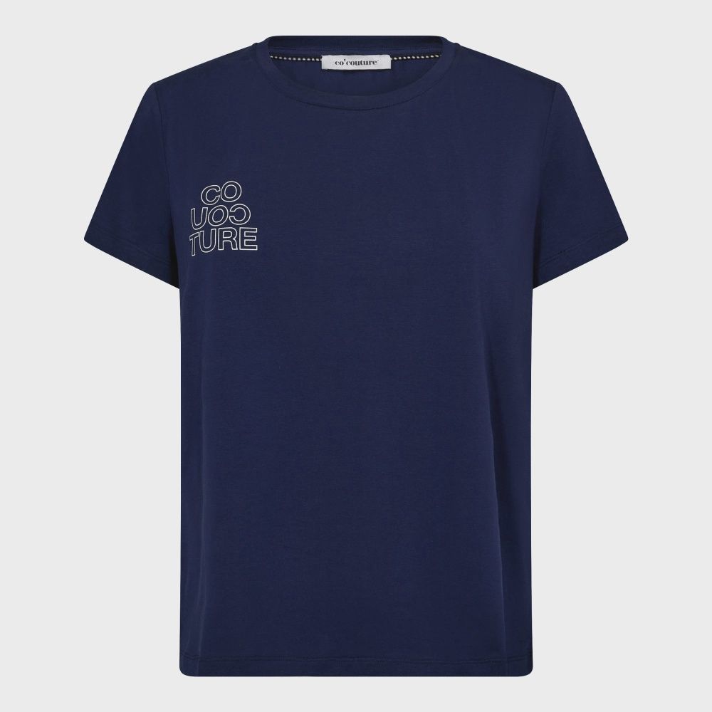 Co&#39;Couture - Siara Outline Tee Navy/White