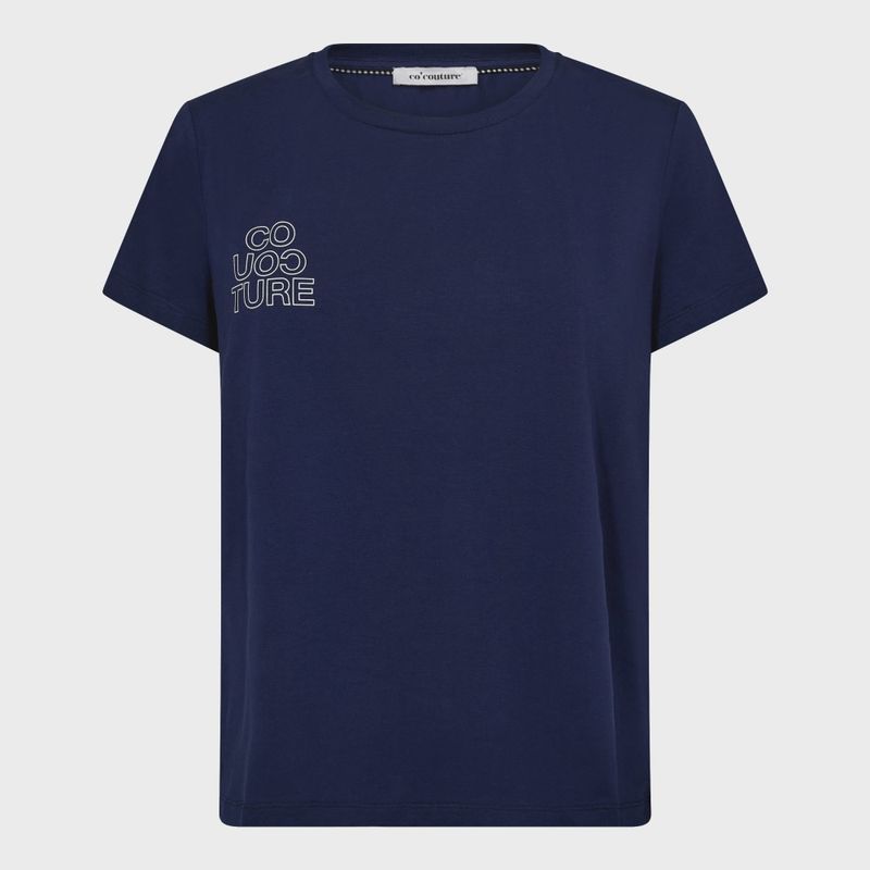 Co&#39;Couture - Siara Outline Tee Navy/White