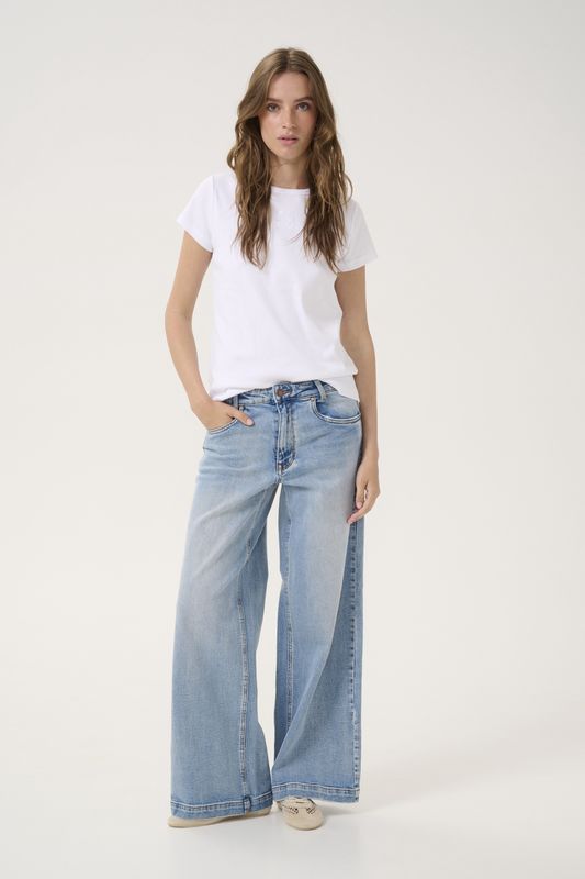 My Essential Wardrobe - Dango high wide jeans light blue