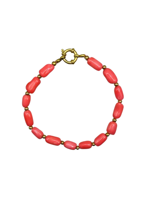 Bonnie Studios - BS730 Tommy gold pink bracelet