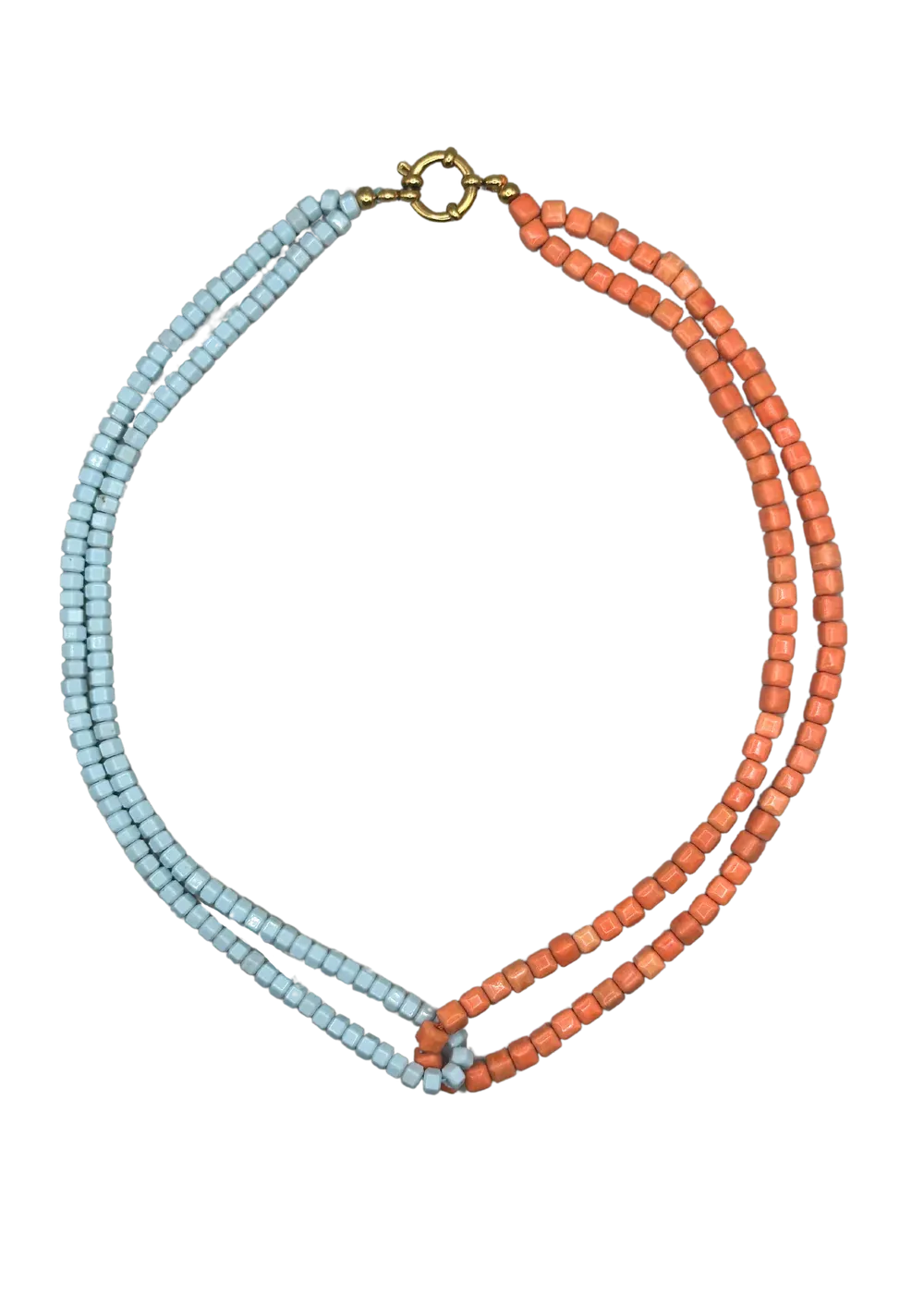 Bonnie Studios - BS743 Double blue necklace