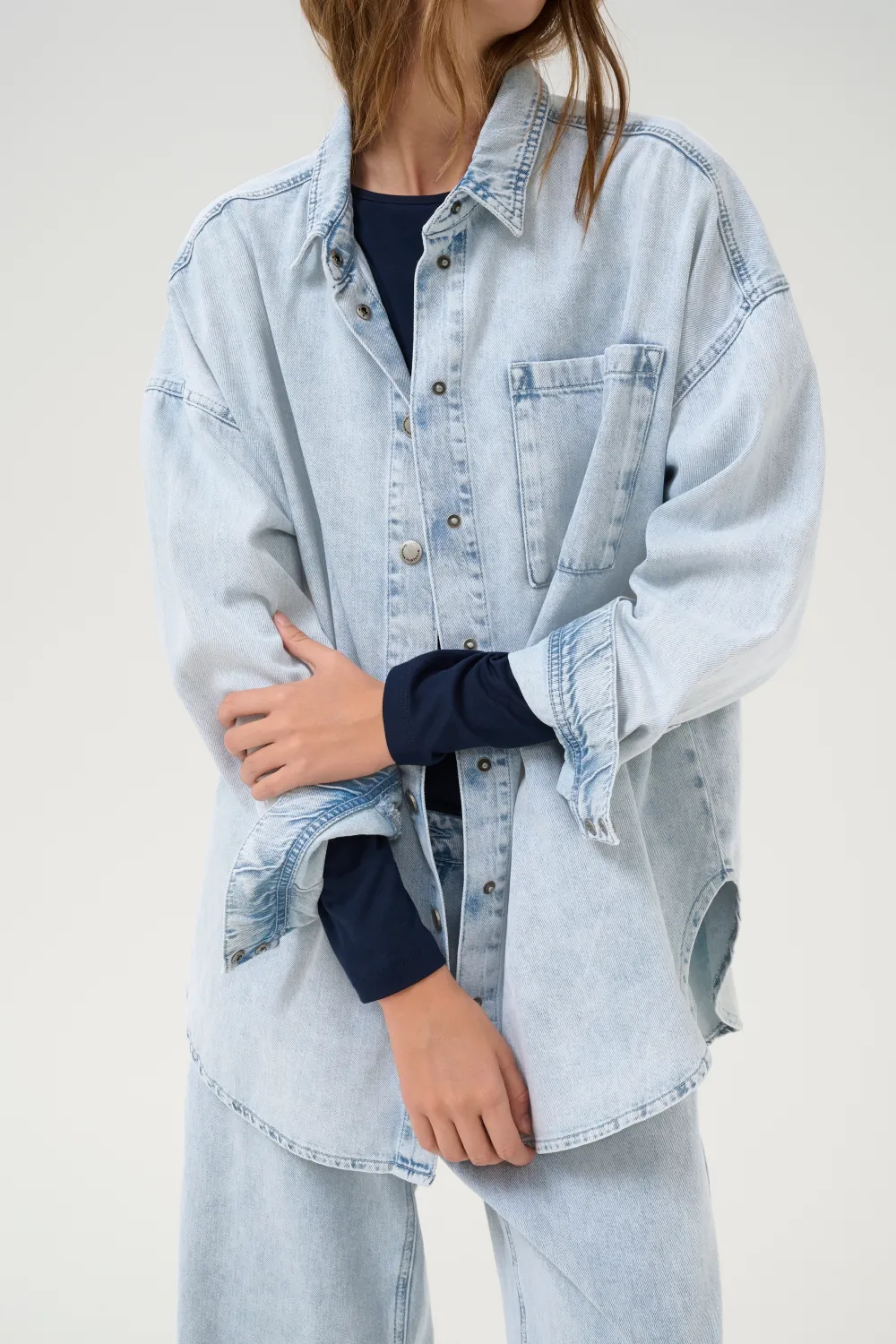 My Essential Wardrobe - Malo 143 shirt light blue