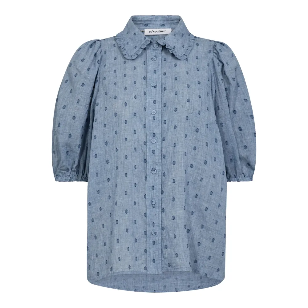 Co&#39;Couture - Dottie SS shirt dusty blue