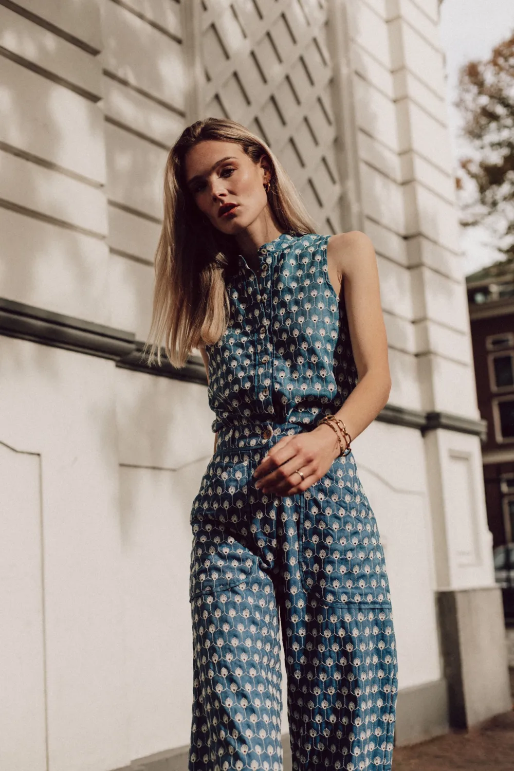 Honnete Atelier - Harley blouse dusty blue