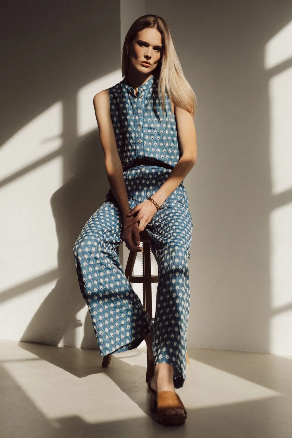 Honnete Atelier - Paige pants dusty blue
