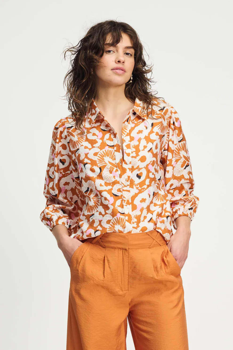 POM Amsterdam - Blouse Adventure Orange