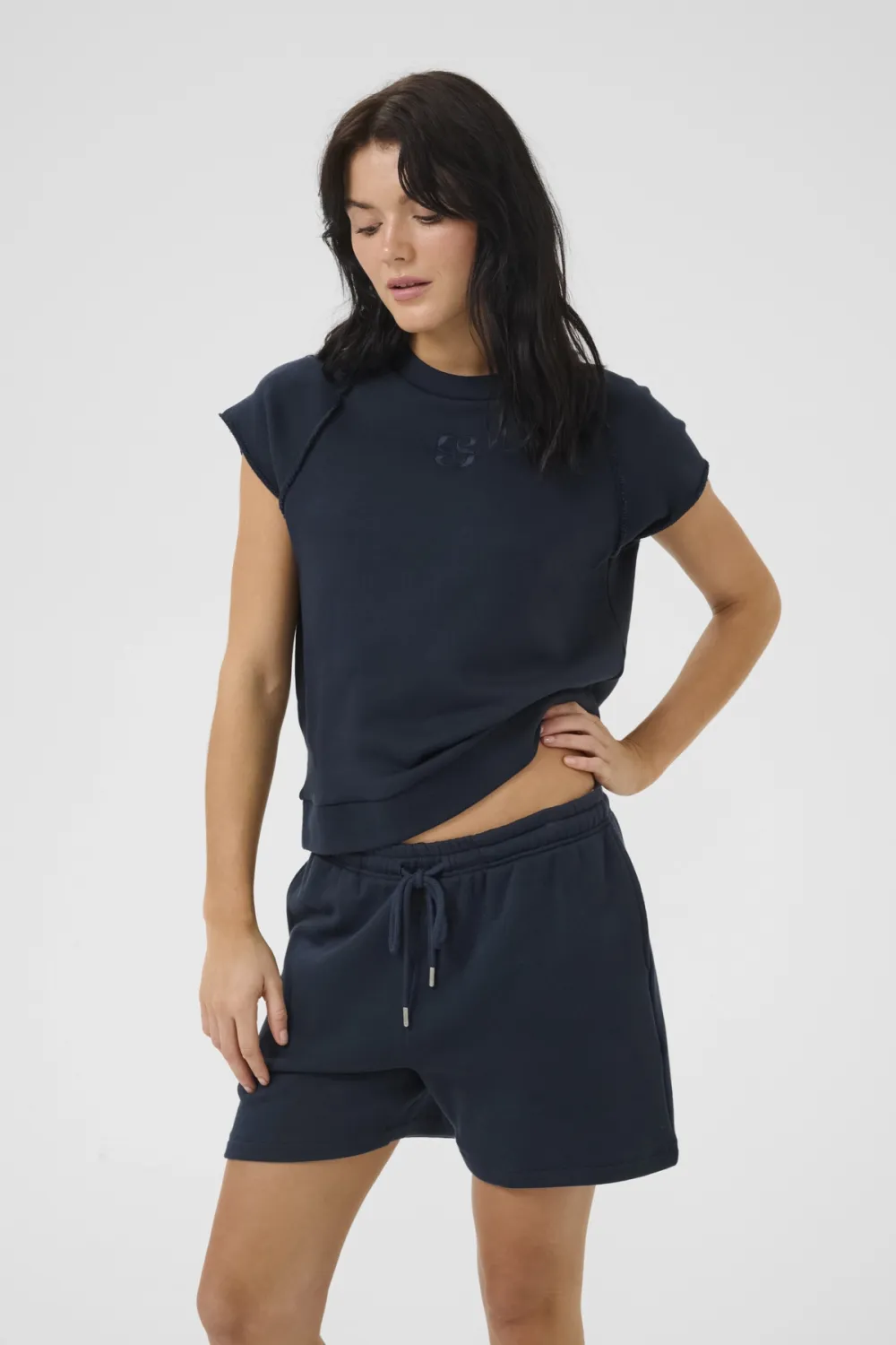 My Essential Wardrobe - Sara Boxy tee Dark Sapphire