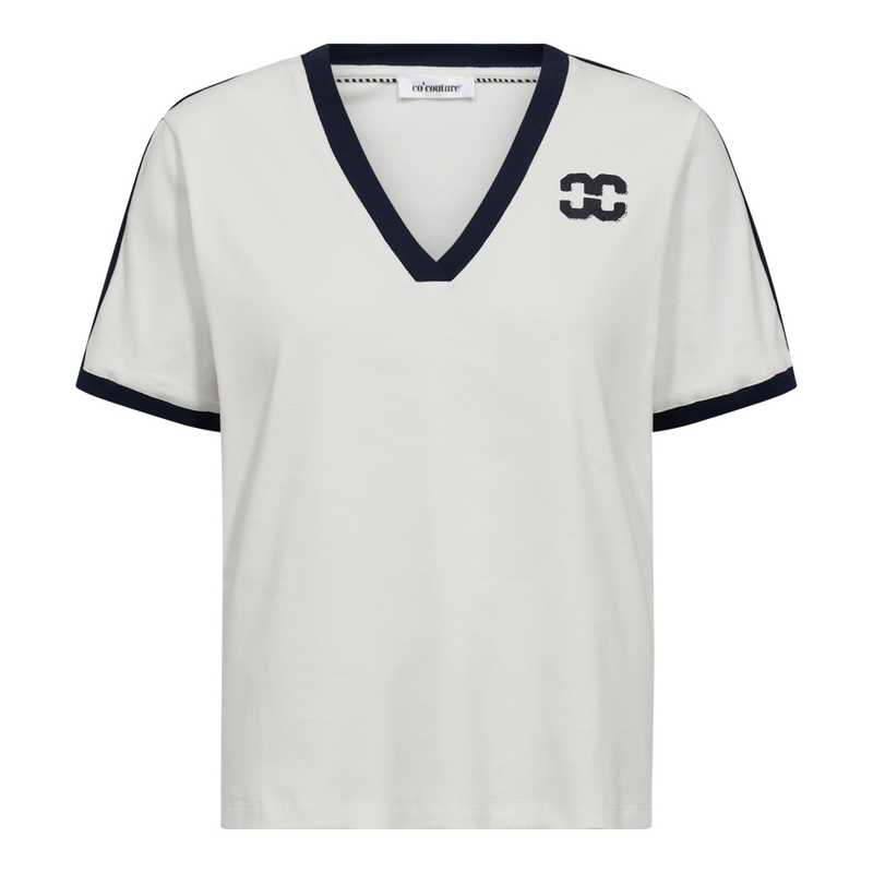 Co&#39;Couture - Edge Stripe V-Tee Navy