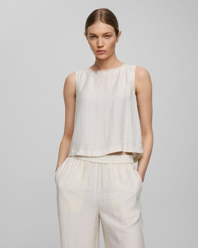 Moss Copenhagen (MSCH) -Disa SL Top - Sand Melange