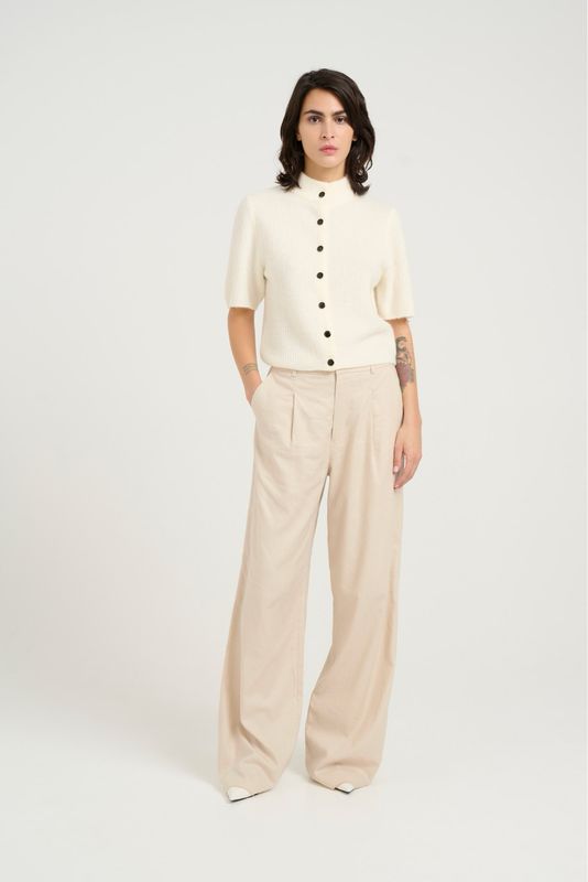 Gestuz - Elarah Linen HW pants Ancient Scroll