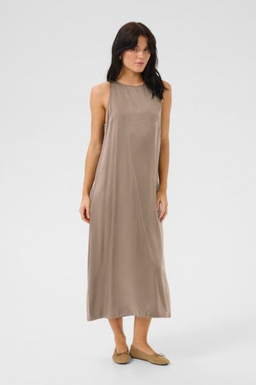 My Essential Wardrobe - Estelle long dress walnut