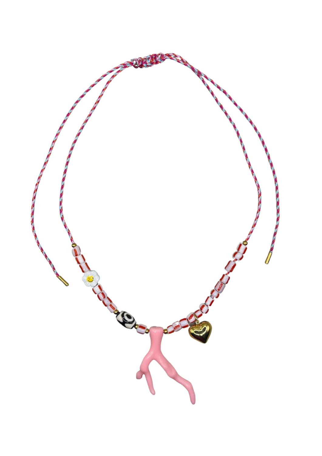 Bonnie Studios-BS755 Pendant Party Pink Necklace