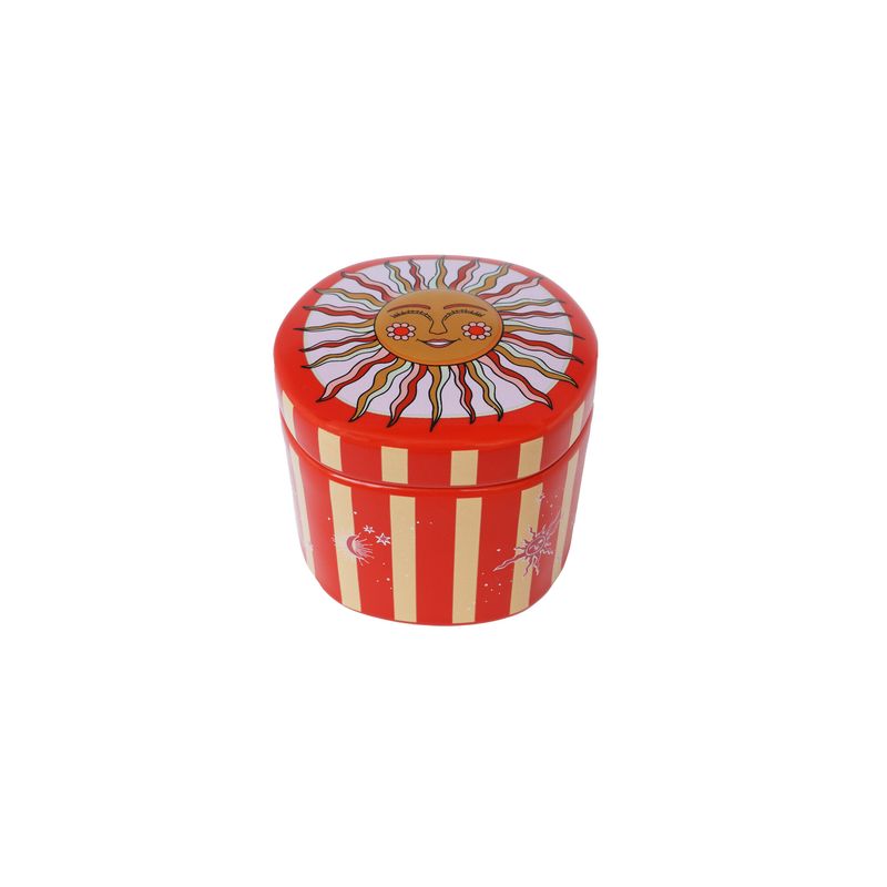 All the luck in the world-Jar with Stripes and Sun