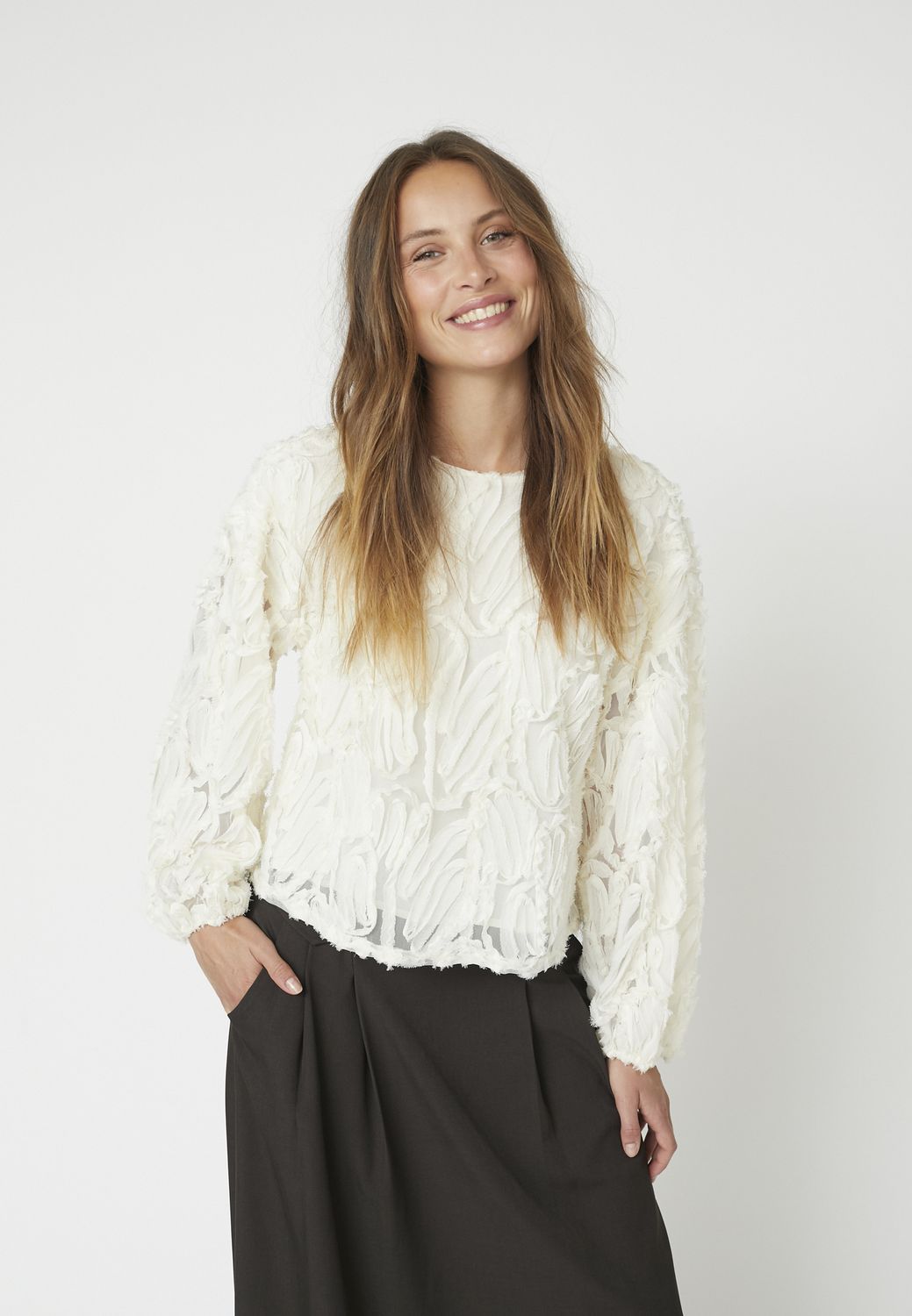 Co&#39;Couture - Shania Fluffy blouse off white