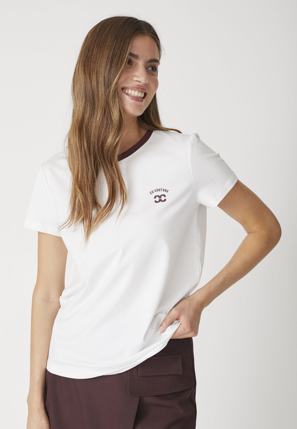 Co&#39;Couture - Siara Cocouture Tee white winered