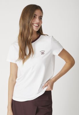 Co'Couture - Siara  Tee white winered