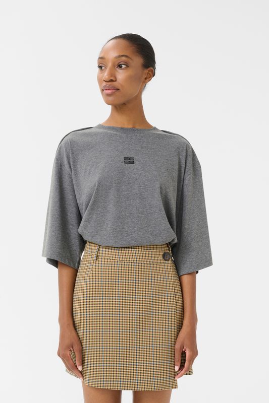 Gestuz - Jilan tee Dark grey Melange