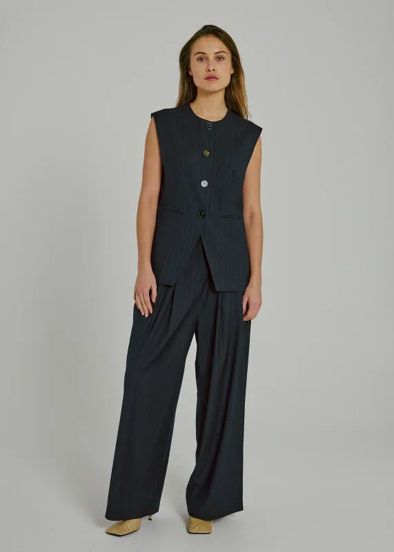 Norr - Kandria pants brown stripe
