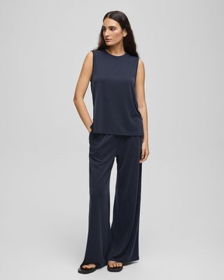 Moss Copenhagen (MSCH) - Jazlyn Lynette Pants Sky Captain