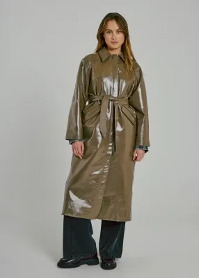Norr - Dicte trench coat olive