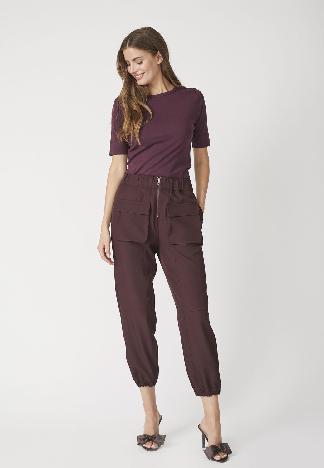 Co&#39;Couture - Luna Pocket Pant Winered
