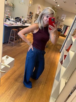 Co&#39;Couture - AzminaCC Denim LL Pant Denim Blue