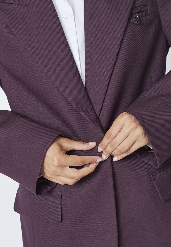 Co&#39;Couture - Almira Fitted blazer Plum
