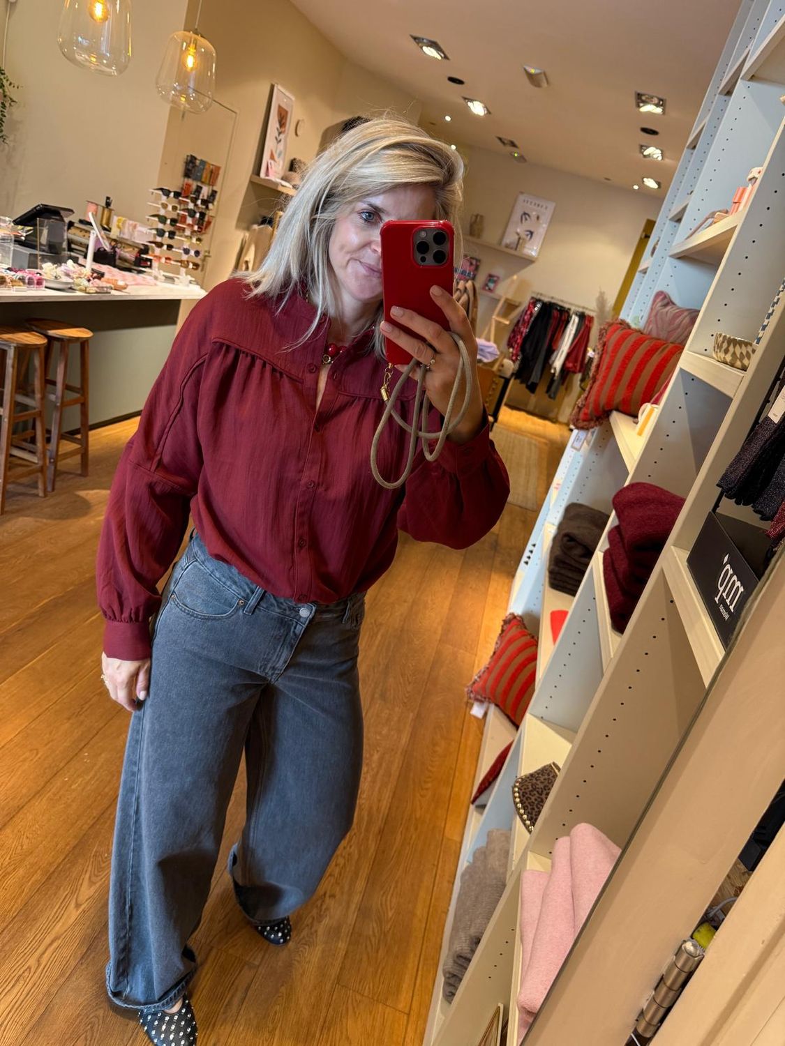 Moss Copenhagen (MSCH) - Madie Genette Shirt Syrah