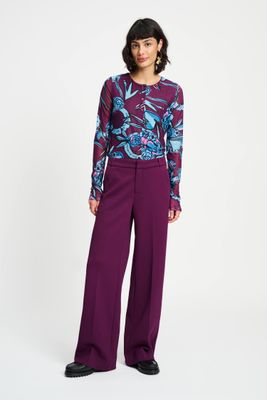 POM Amsterdam - Pants Lara plum purple