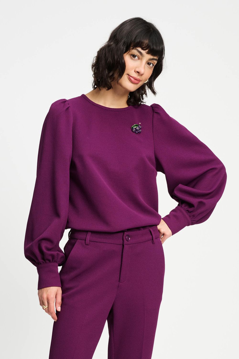 POM Amsterdam - Top Kae Plum purple
