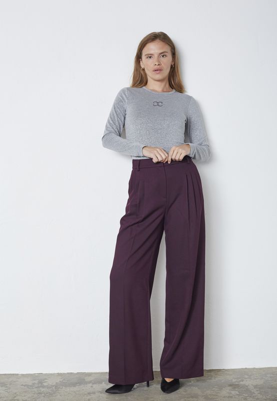 Co&#39;Couture - AlmiraCC Pleat LL pant Plum