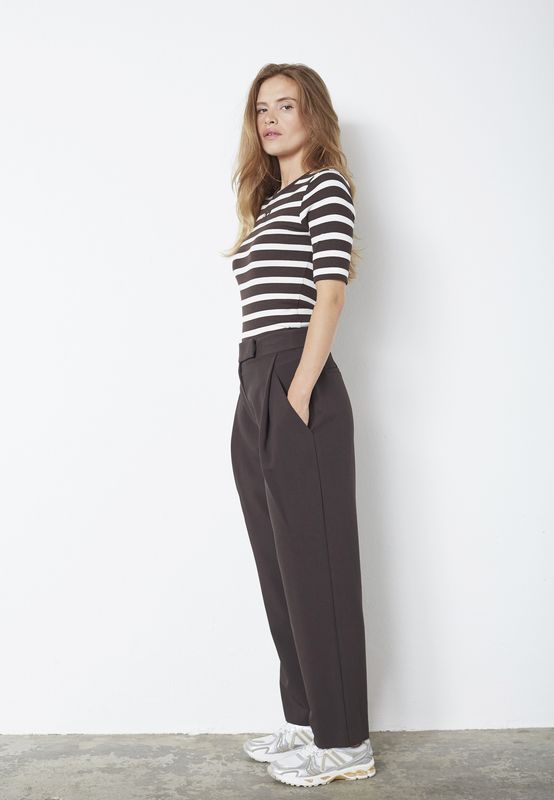 Co&#39;Couture - Vola Carrot Pleat LL Pant Dark brown