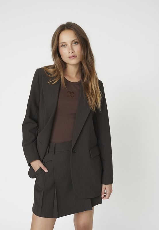 Co&#39;Couture - VolaCC Single Oversize Blazer Dark brown