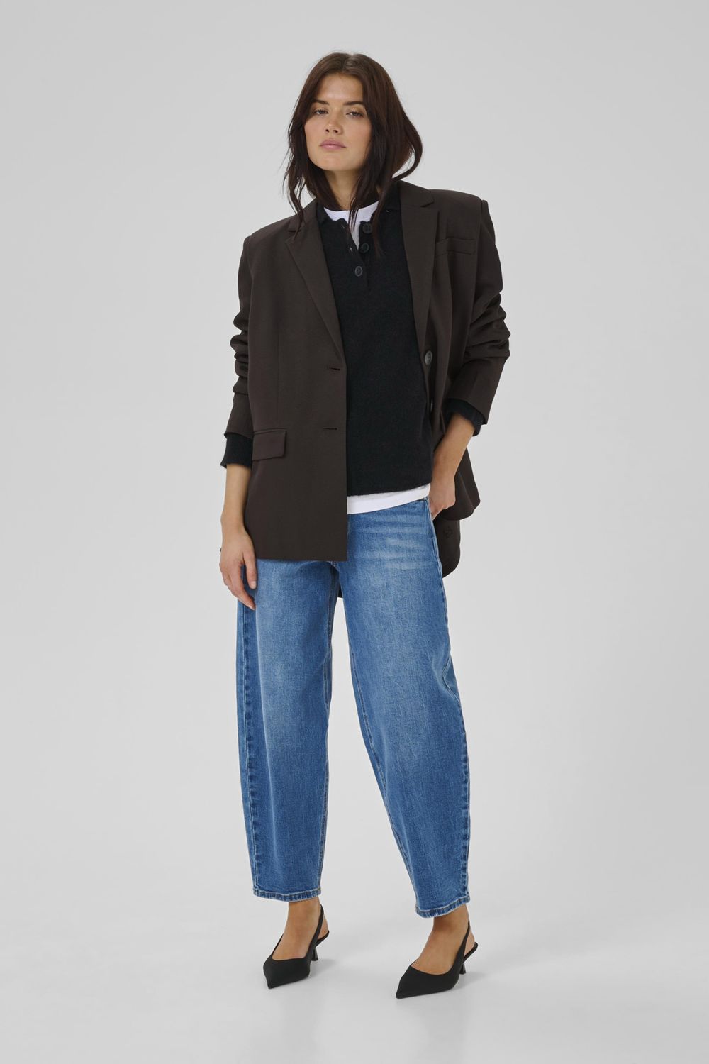 My Essential Wardrobe - Disa Emmy Blazer Espresso