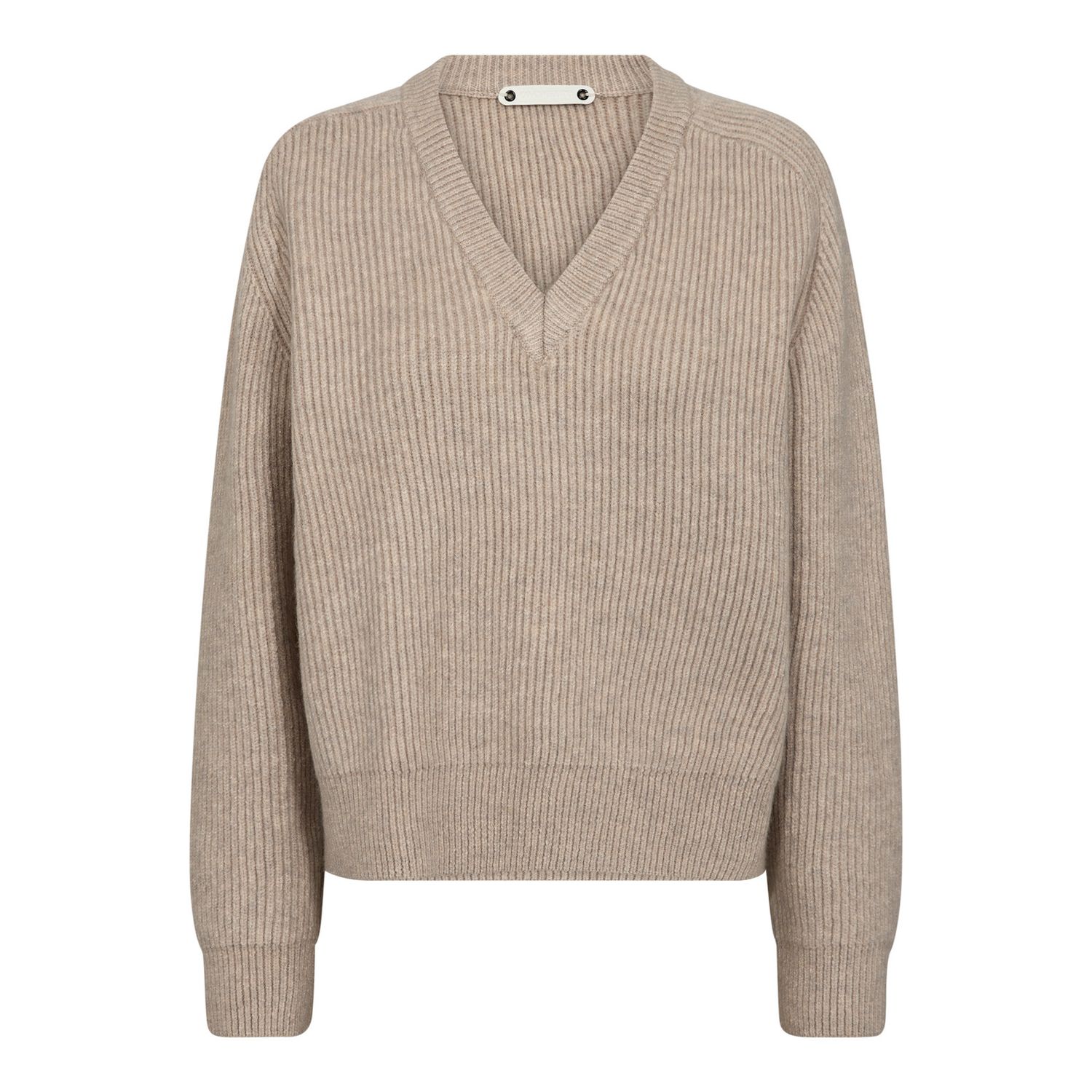 Co&#39;Couture - Row Rib V-knit Bone