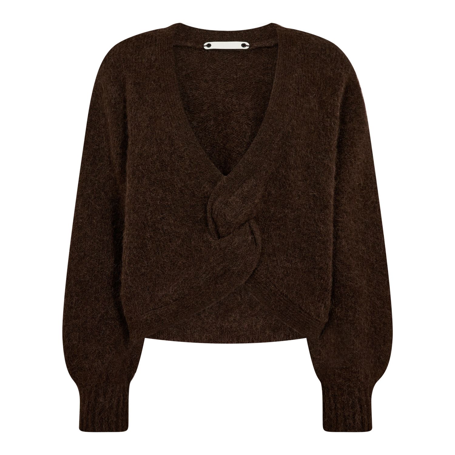 Co&#39;Couture - Cozy Twist Back Knit Mocca