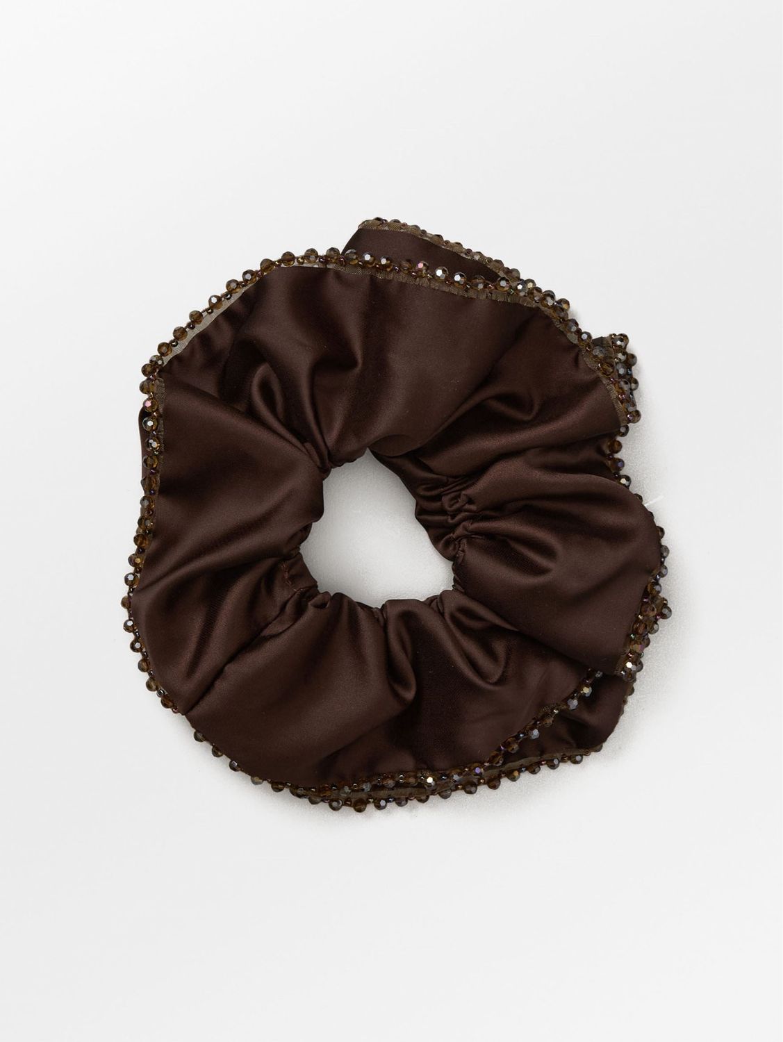 Becksondergaard - Luster Bead Scrunchie Hot Fudge Brown