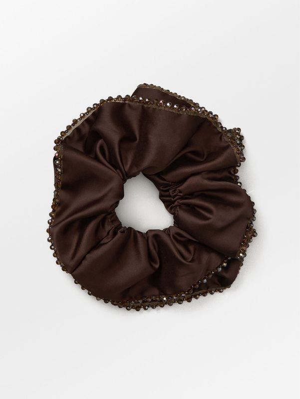 Becksondergaard - Luster Bead Scrunchie Hot Fudge Brown