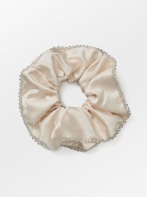 Becksondergaard - Luster Bead Scrunchie Birch White
