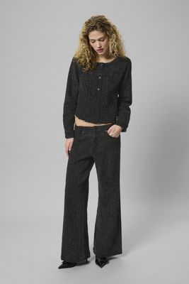 My Essential Wardrobe -Amber High X-Wide Black washed