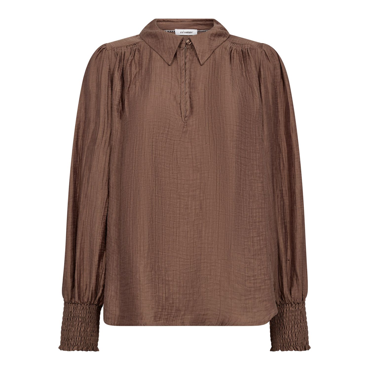 Co&#39;Couture - Tassy Collar Blouse Walnut
