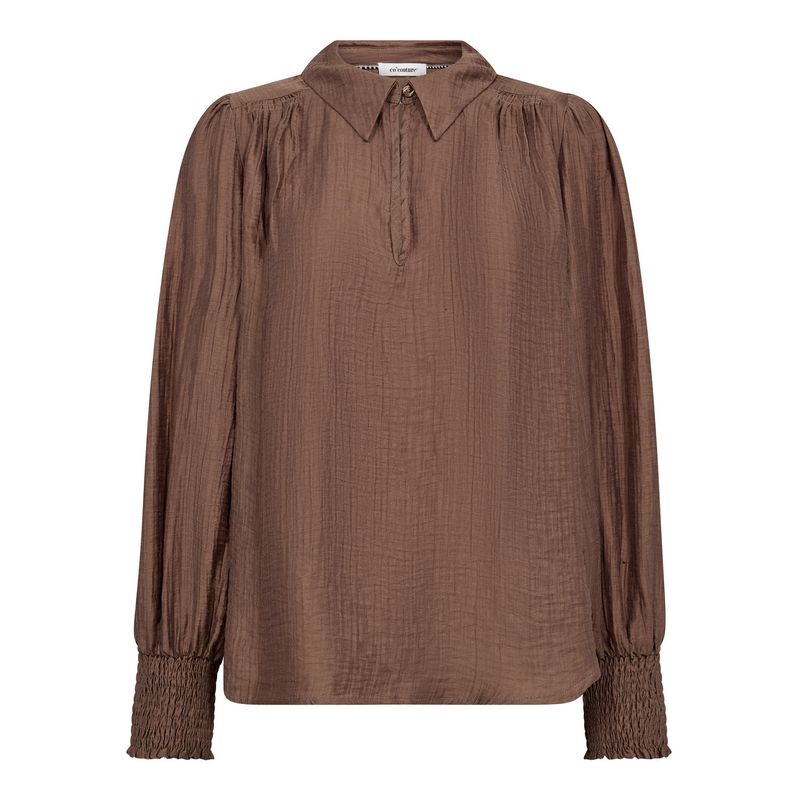 Co&#39;Couture - Tassy Collar Blouse Walnut